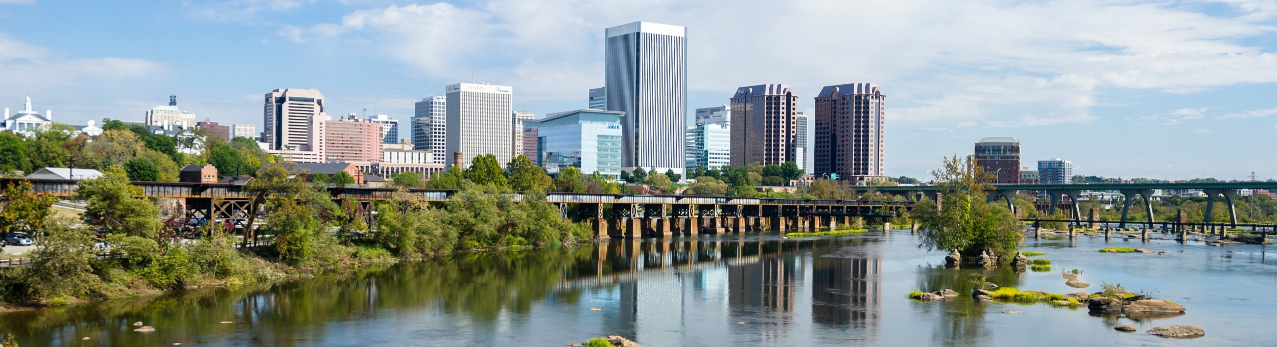 Shot of downtown Richmond skyline